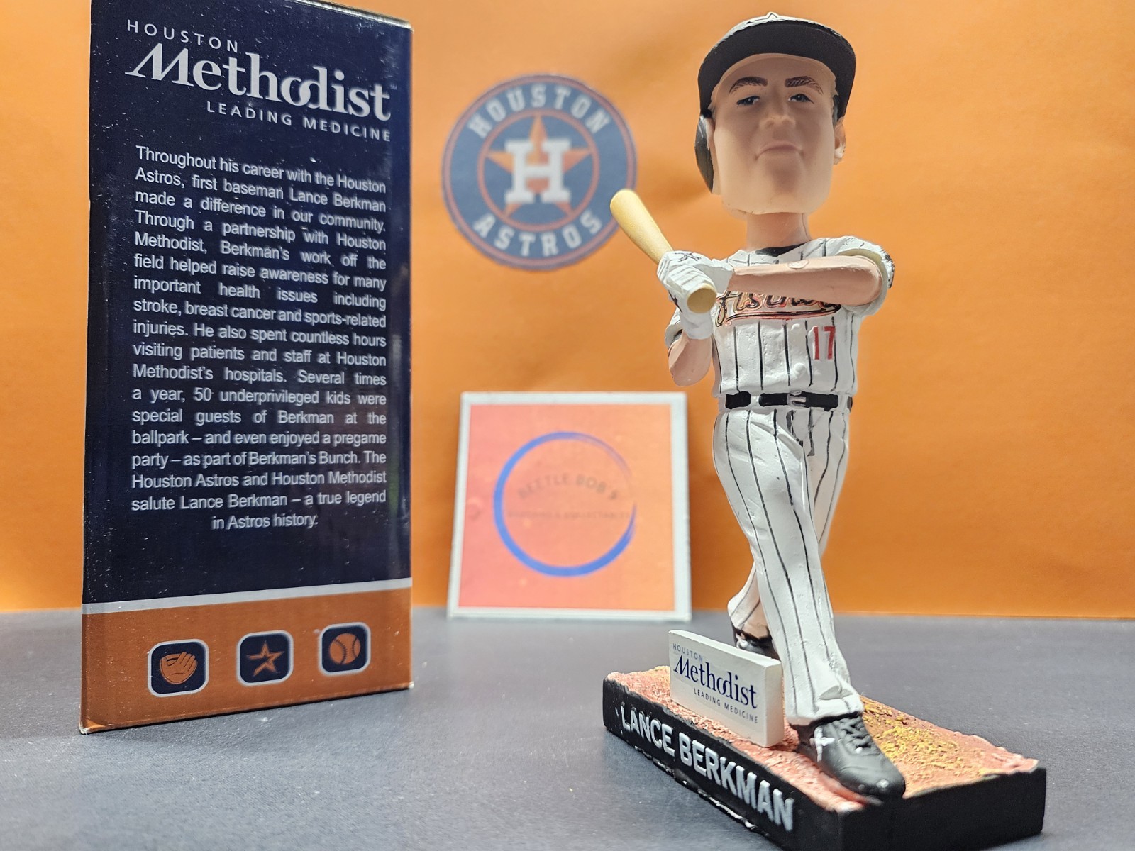 Lance Berkman Houston Astros MLB 2014 SGA Bobblehead NIB Retirement Ceremony