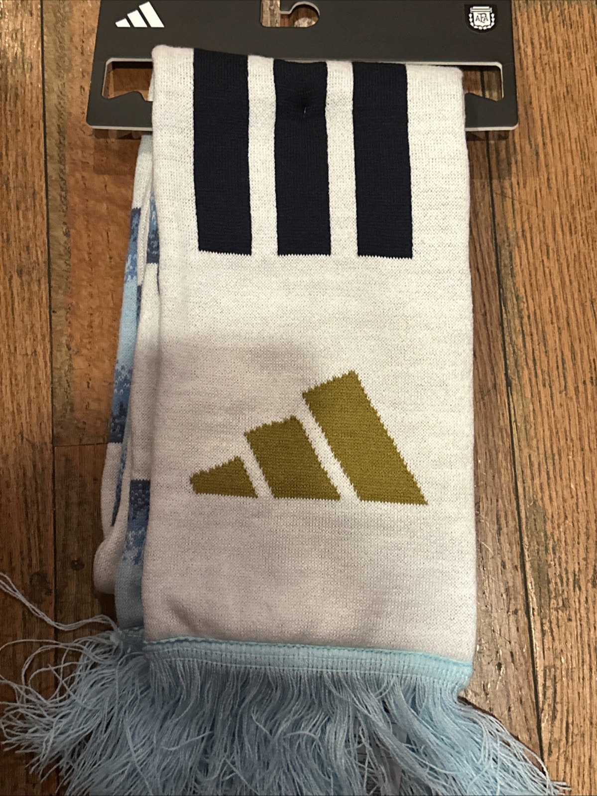 Brand New adidas Argentina 2026 Soccer Scarf KE1385 Icey Blue White