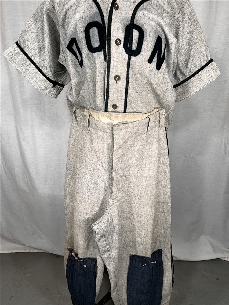 antique baseball uniform shirt pants gaiters 3 pcs adult original Amco NY 1940