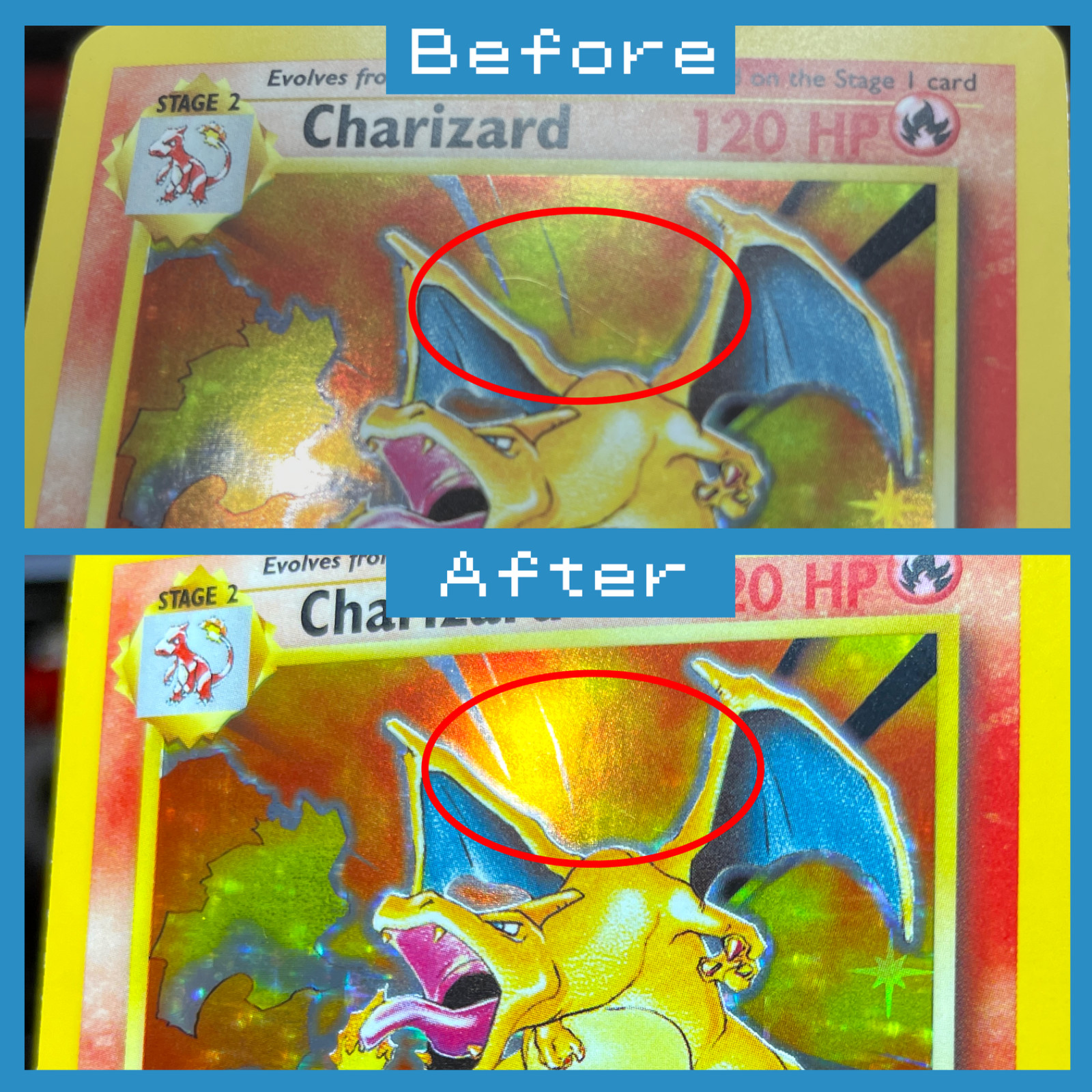 Pokemon Card Holo Scratch Reducing Solution ✨ Free Shipping – Works for Grading!