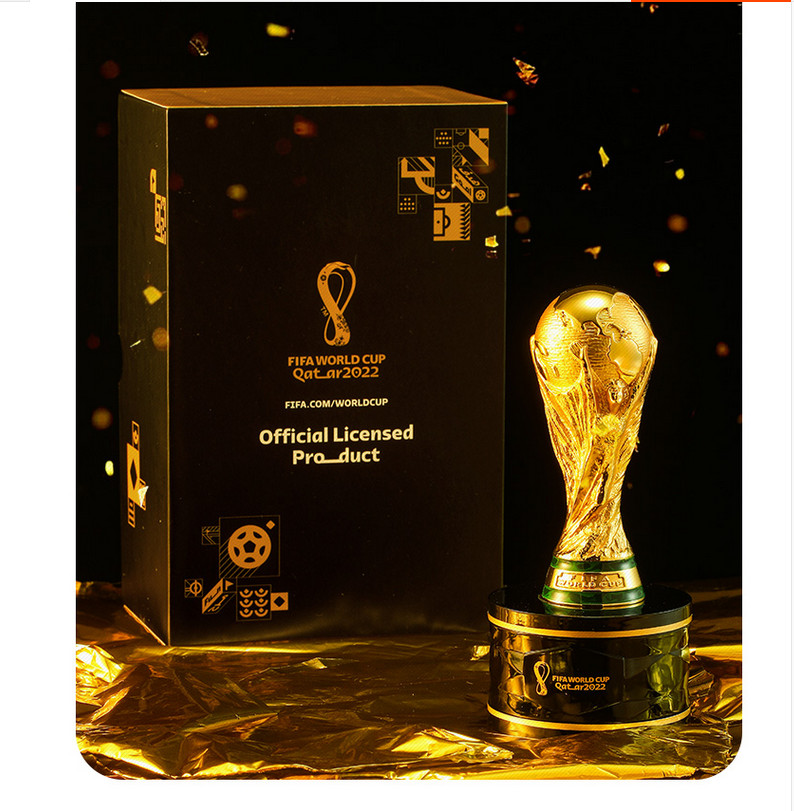 NEW Official authenti Qatar 2022 World Cup la’eeb FIFA World Cup Metal model