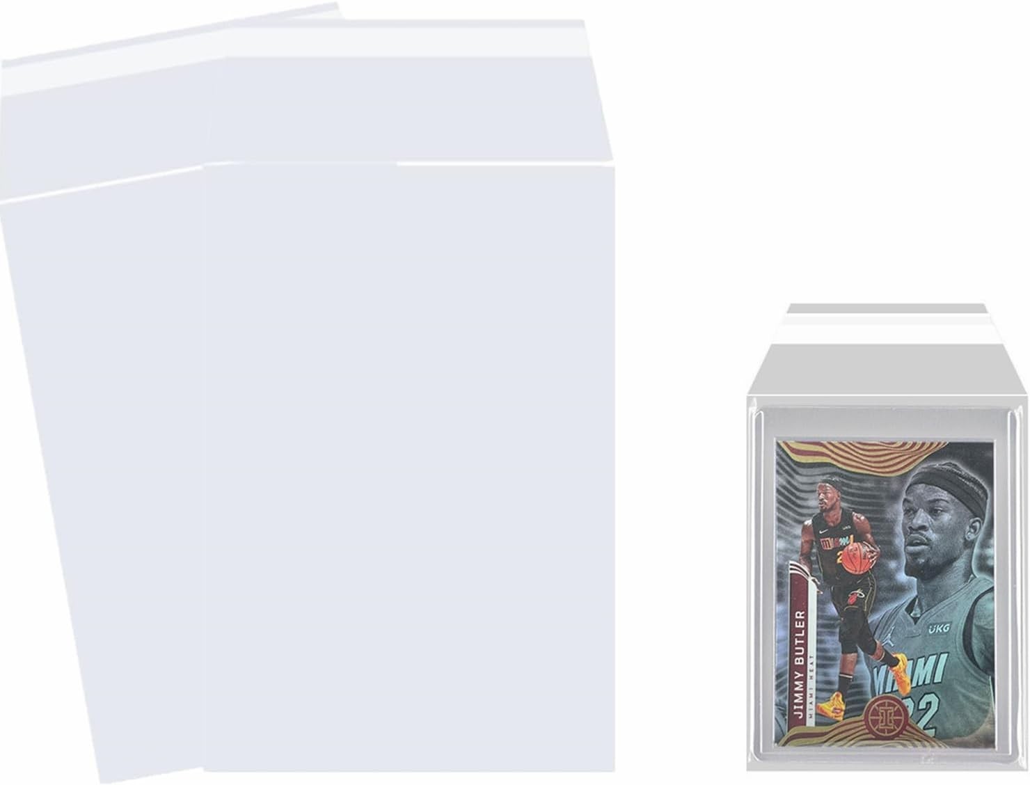 200 Resealable Team Bags for 35pt-130pt Toploaders Trading Card Protective Sl…