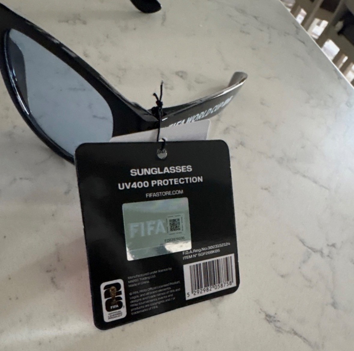FIFA World Cup 2026 black Sunglasses New UV 400 protection