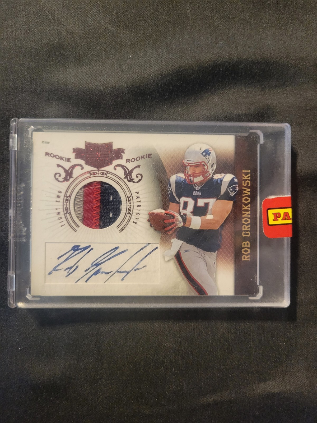 2010 Panini Plates & Patches Rob Gronkowski #229/699 (AU, MEM, RC)