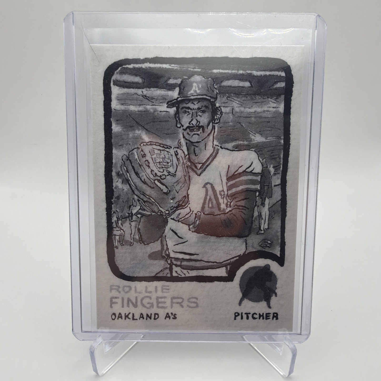 2025 Topps Shoebox Treasures 1973 Topps Rollie Fingers #52 Grayscale Filter /75