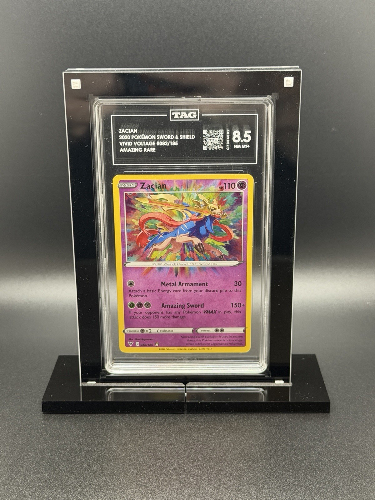 TAG Graded Slab Magnetic Trading Card Display For Desk/Shelf Max UV Protection