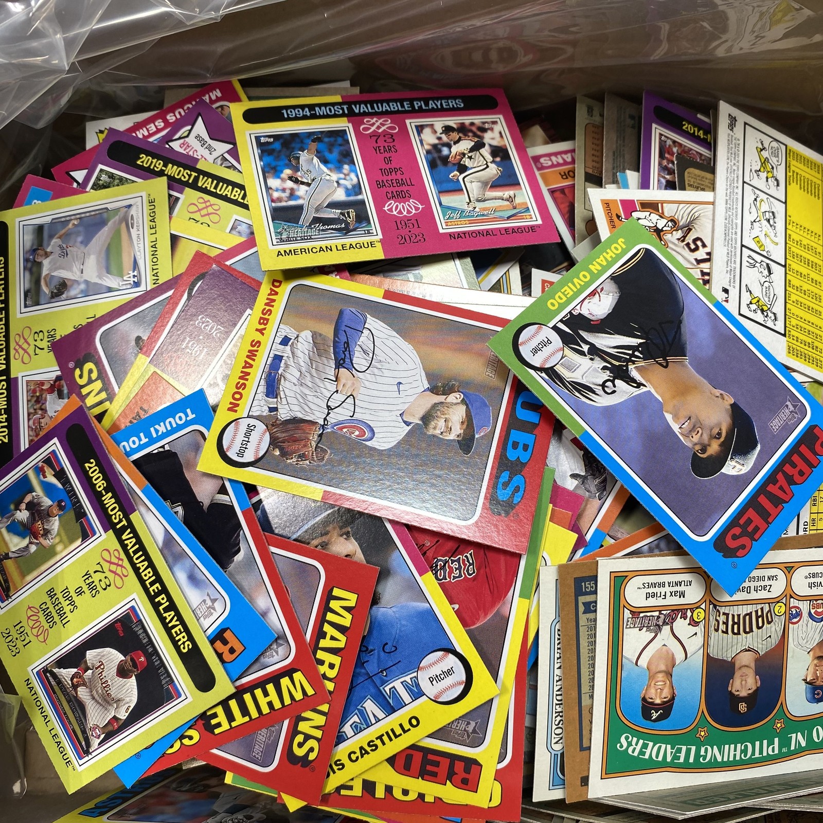 Baseball Card Lot Modern 2020s Topps Heritage Mixed 4.2 Lbs See Photos