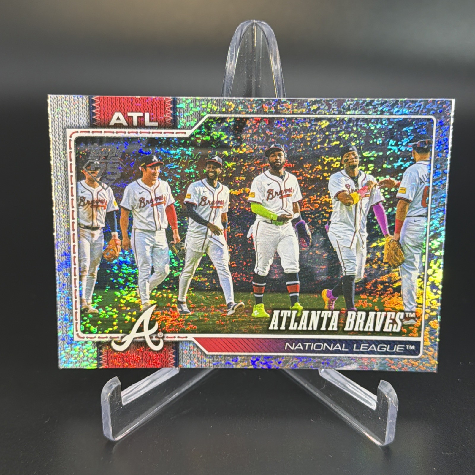 2026 Topps Series 2 Atlanta Braves Team Card Sparkle Foil #640