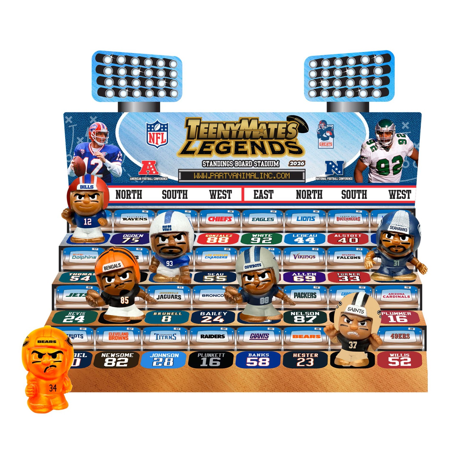 Teenymates NFL Legends 2026 Party Animal Collector Tin