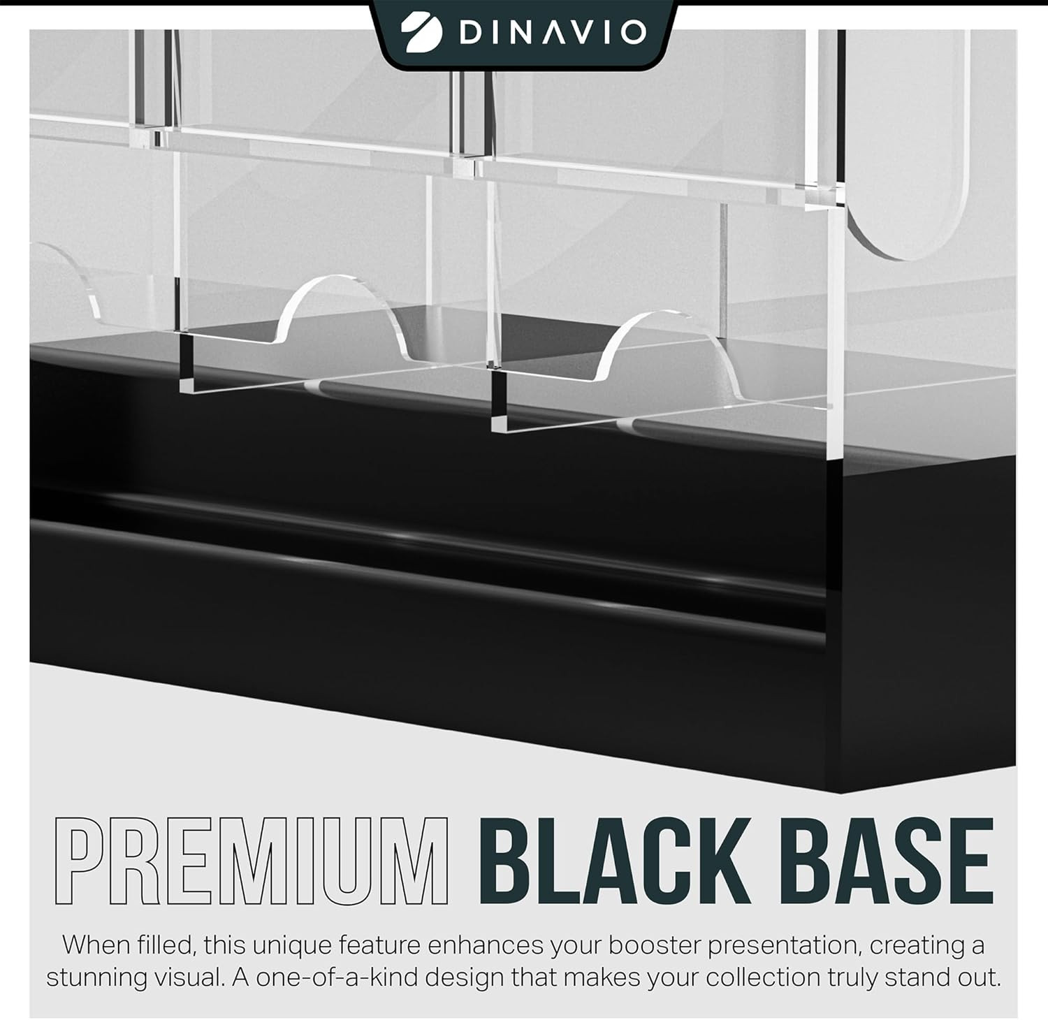 6-Slot Booster Pack Dispenser with Black Base – Fits 240 Booster Packs for Dispe