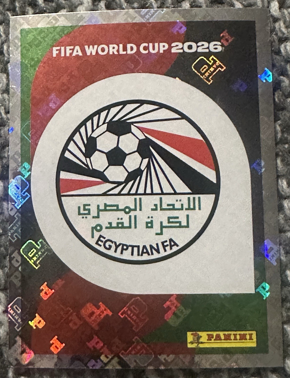Panini FIFA World Cup 2026 Sticker Egypt Team Crest Badge Logo EGY 1