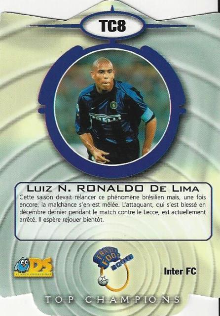 1999-2000 DS France Foot 2000 ‘Top Champions’ Die-Cut Card Different Variations