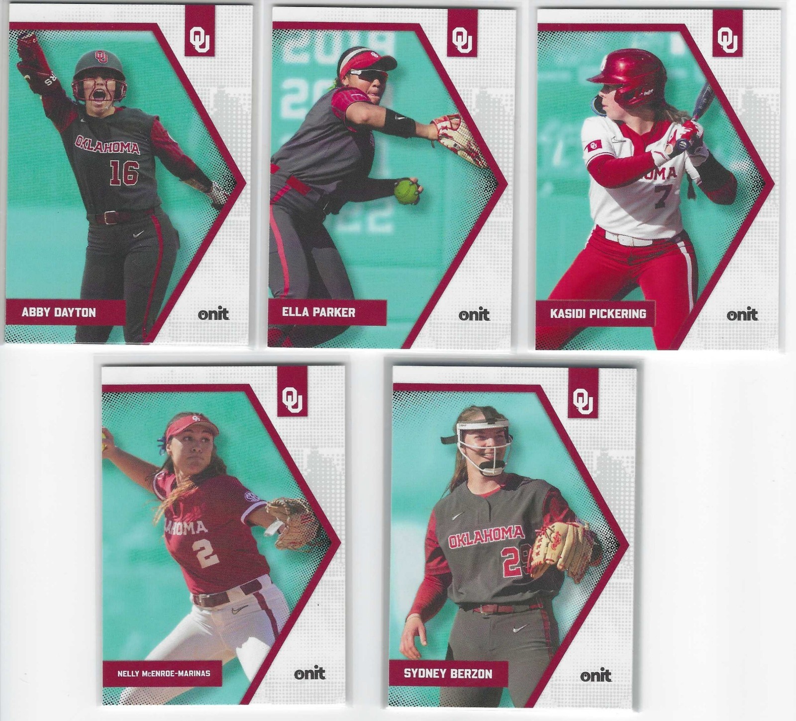 2026 Onit Athlete Oklahoma OU Sooners Softball base & inserts pick your cards