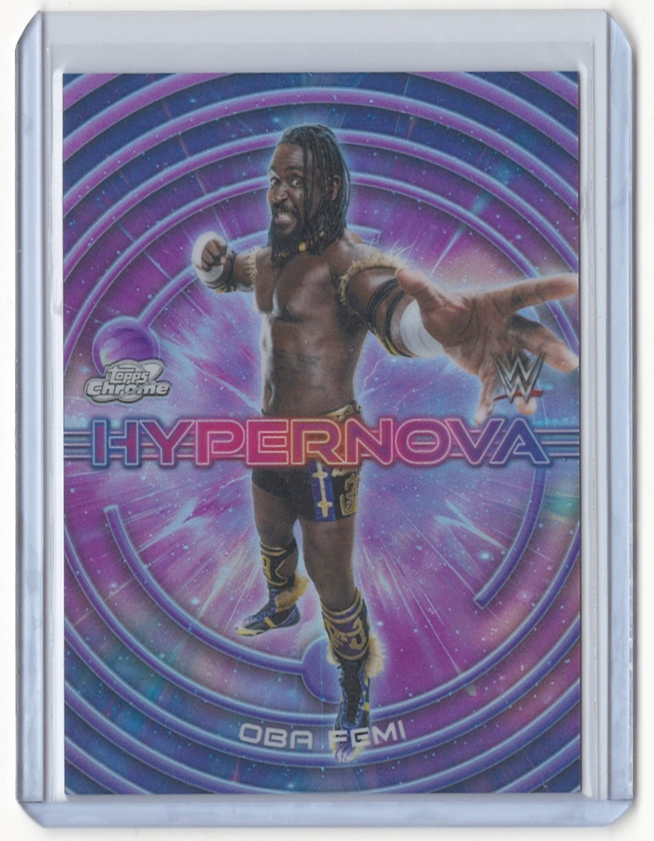 2026 Topps Chrome WWE Cosmic Hypernova SSP Hyper Nova Oba Femi #HN-1