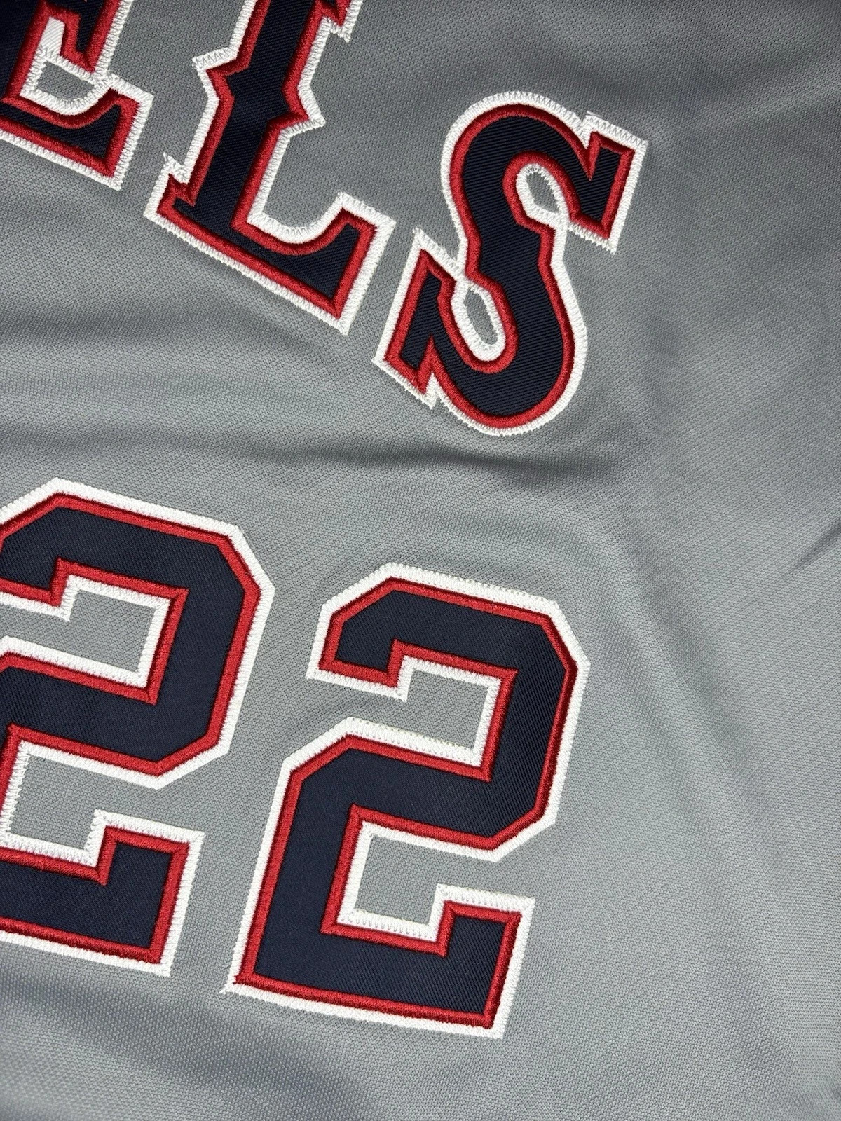 Bo Jackson 1994 California Angels Grey Road Men’s Jersey w/ 125th Patch (L-XL)