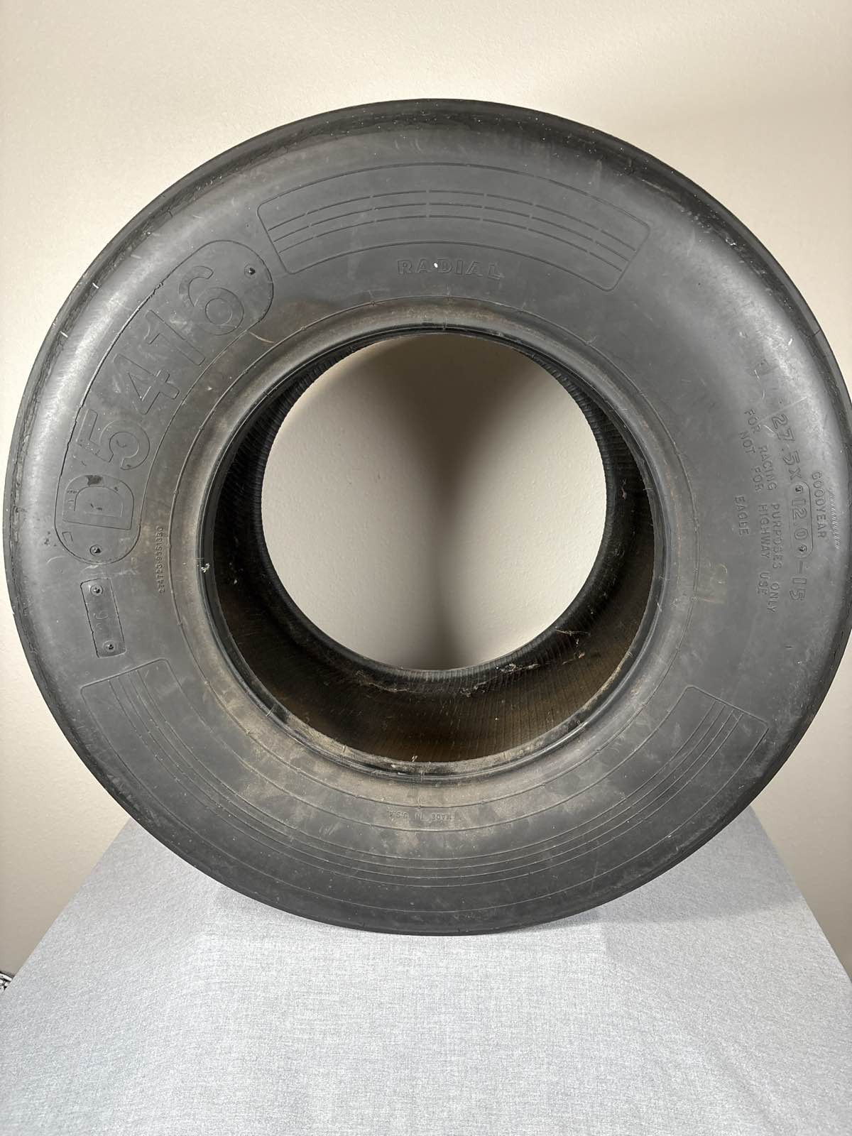 VTG Darrell Waltrip NASCAR Race Used Tire Signed By Buddy, Todd Parrott & More