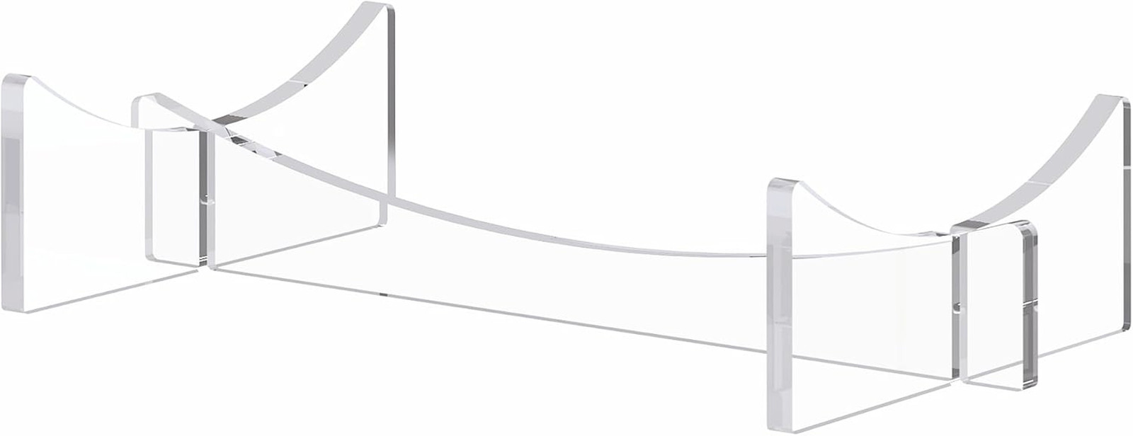 Football Stand Holder, 2-Pack Acrylic Display Stand for Rugby Ball, Clear Rack f