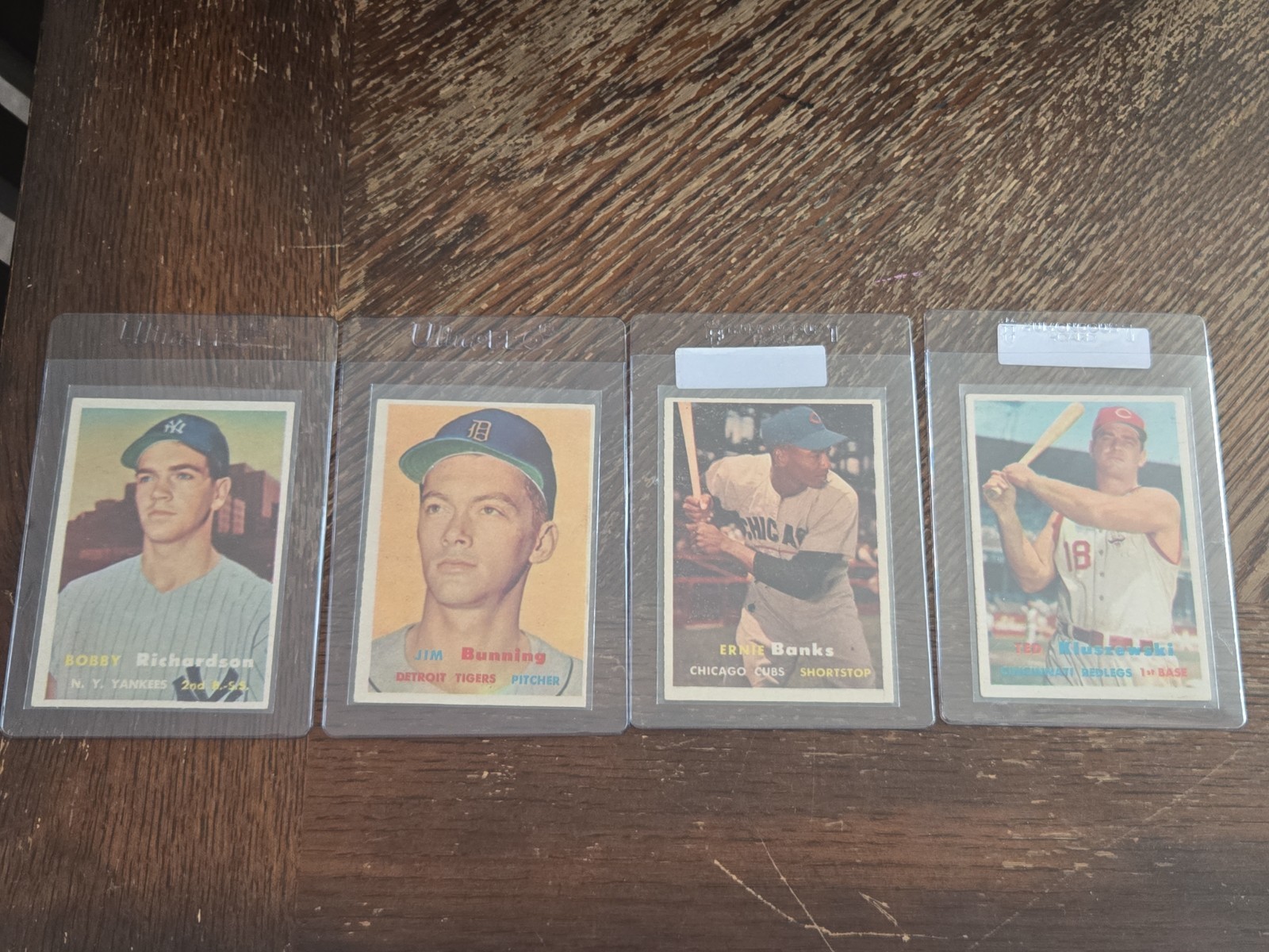 1957 topps lot of 4