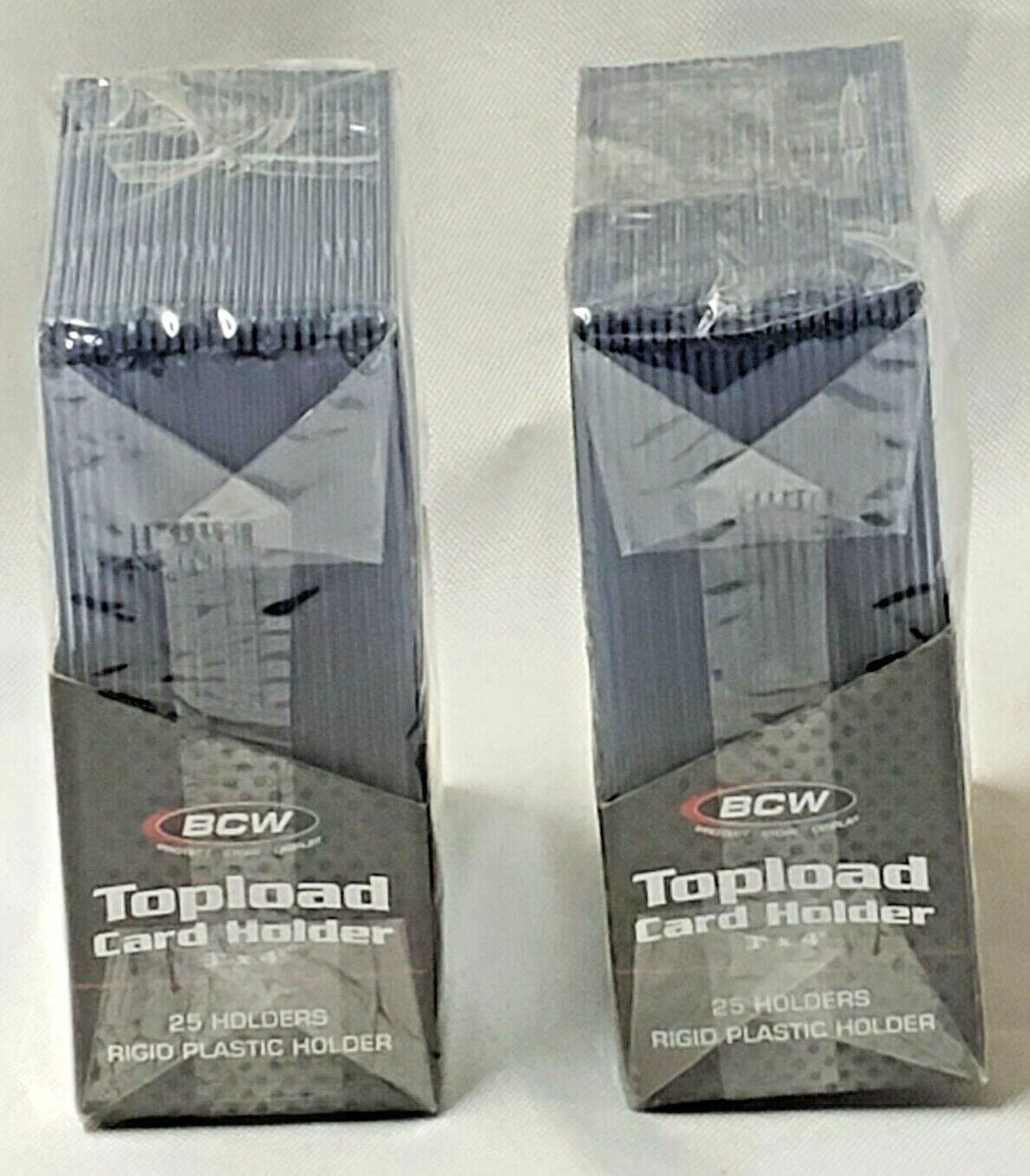 BCW Topload Card Holders 3×4 – 50 PACK Standard Size 20pt Rigid TopLoaders *NEW