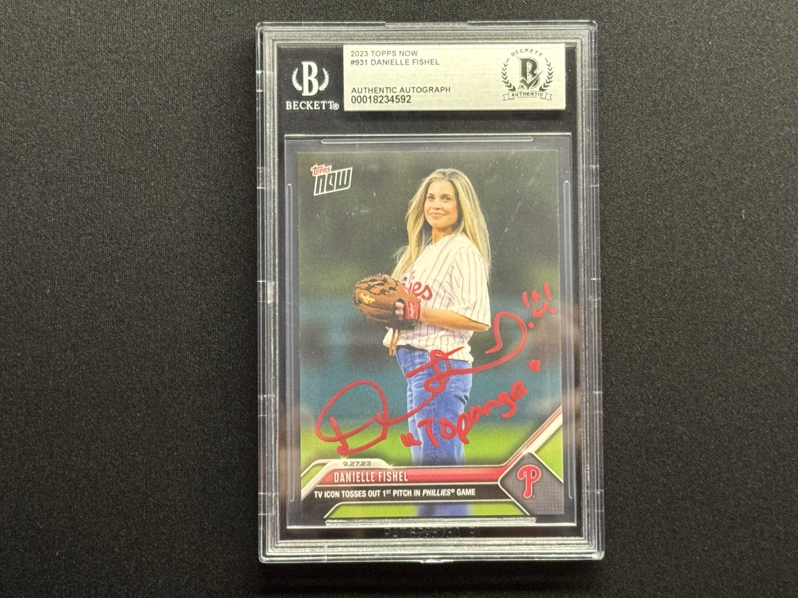 Danielle Fishel Signed Auto BECKETT BAS 2023 Topps Now #931 Boy Meets World