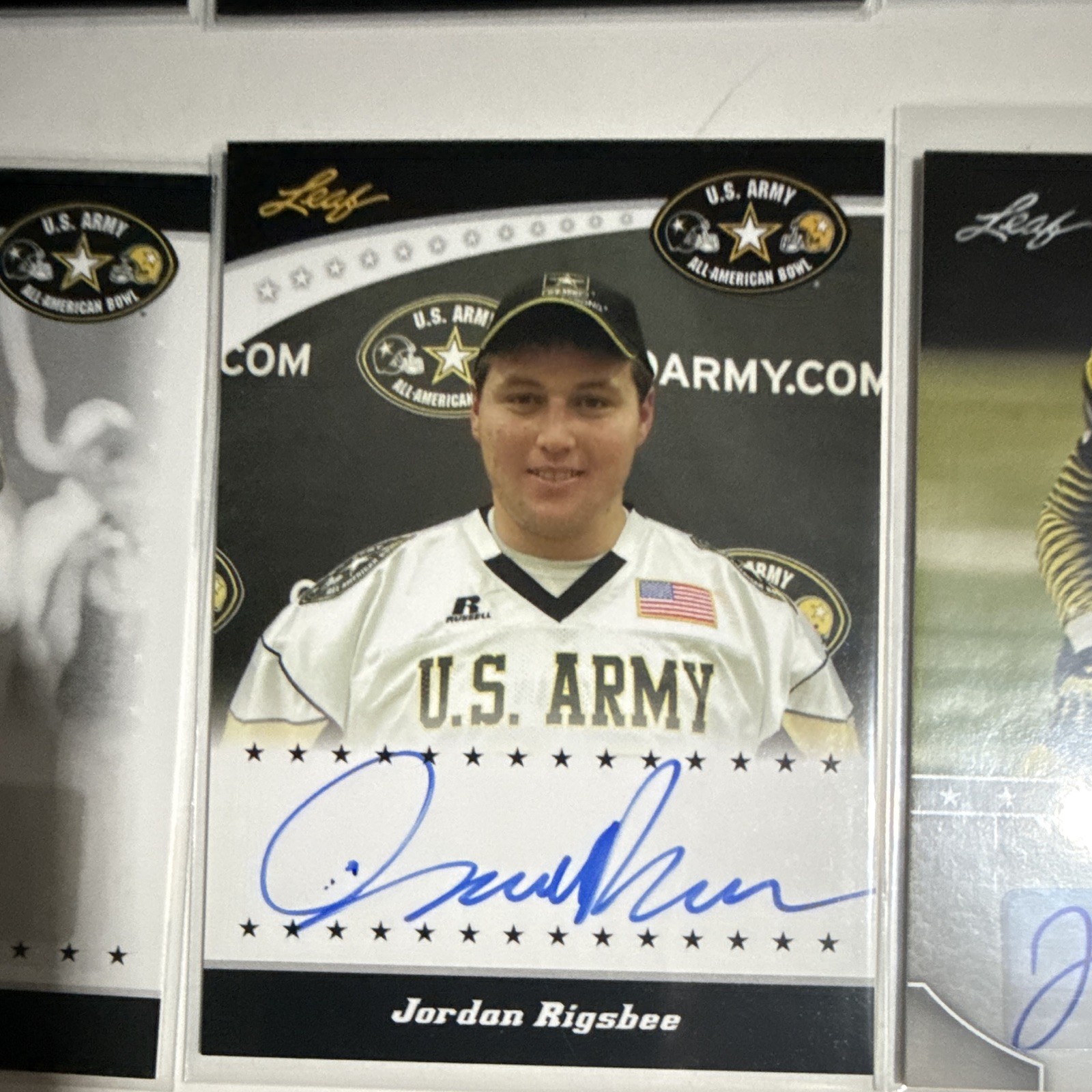 Leaf 2010 U.S. Army All-American Bowl Autograph 15-Card Lot, 3 numbered. BULK