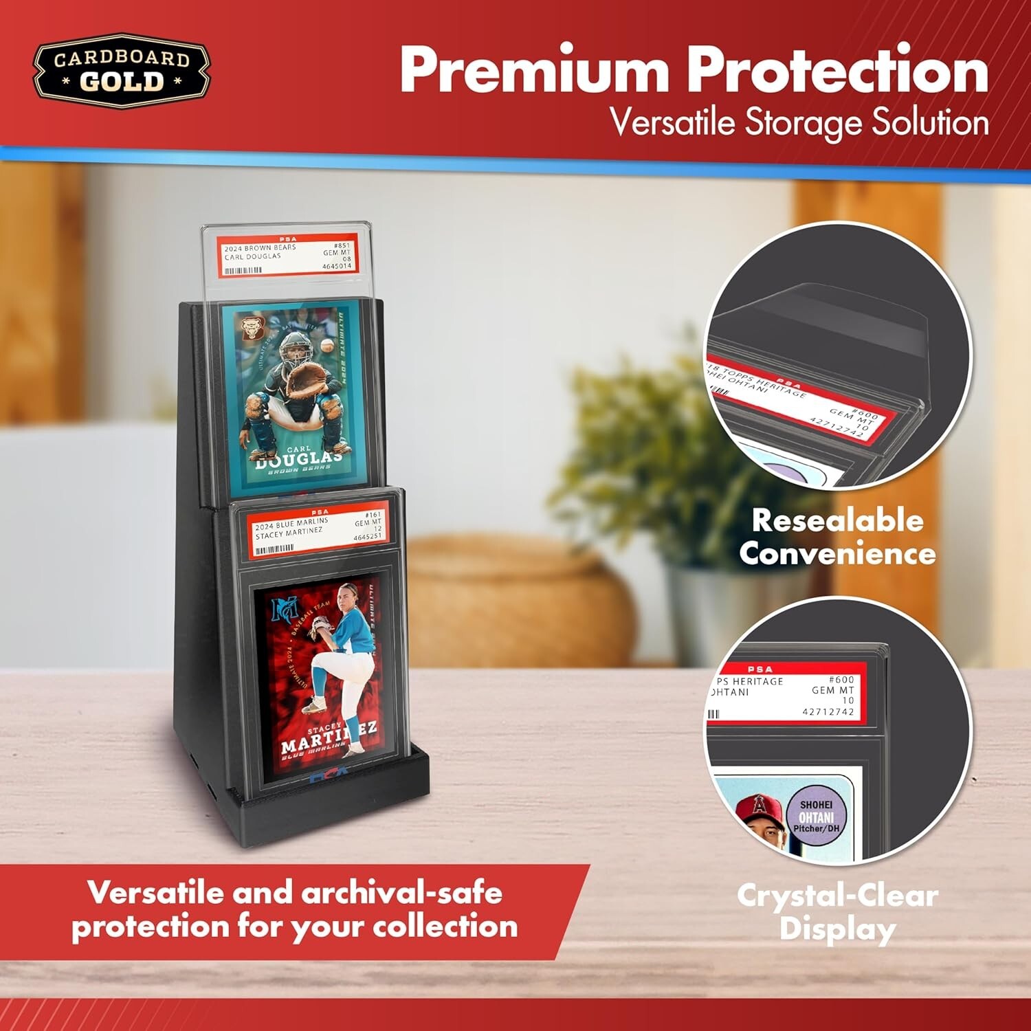 2500 CBG Max Pro Perfect Fit Graded Card Sleeves Snug Fit PSA Size Super Clear