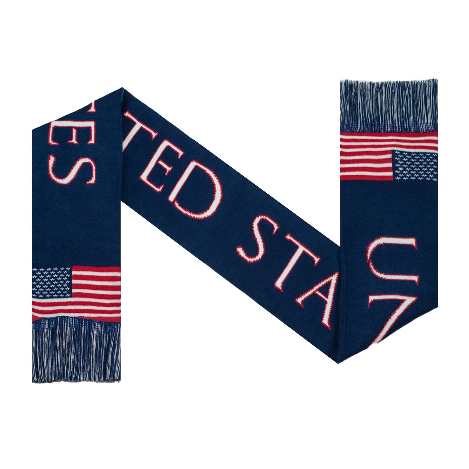 American Scarves Premium USA Soccer Team 59 inches x 6 inches, Multicolor
