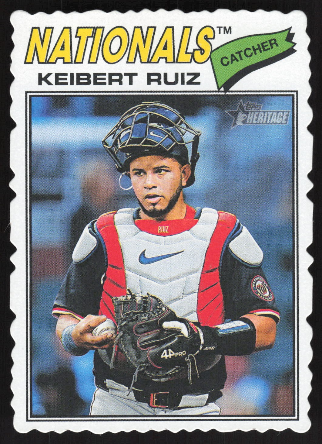 2026 Topps Heritage #201 Keibert Ruiz Deckle Edge