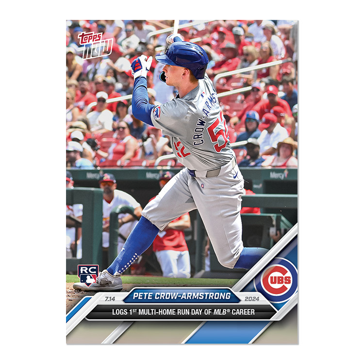 2024 Topps Now 424 Pete Crow-Armstrong 1st Multi HR Day -Free Shipping Always!