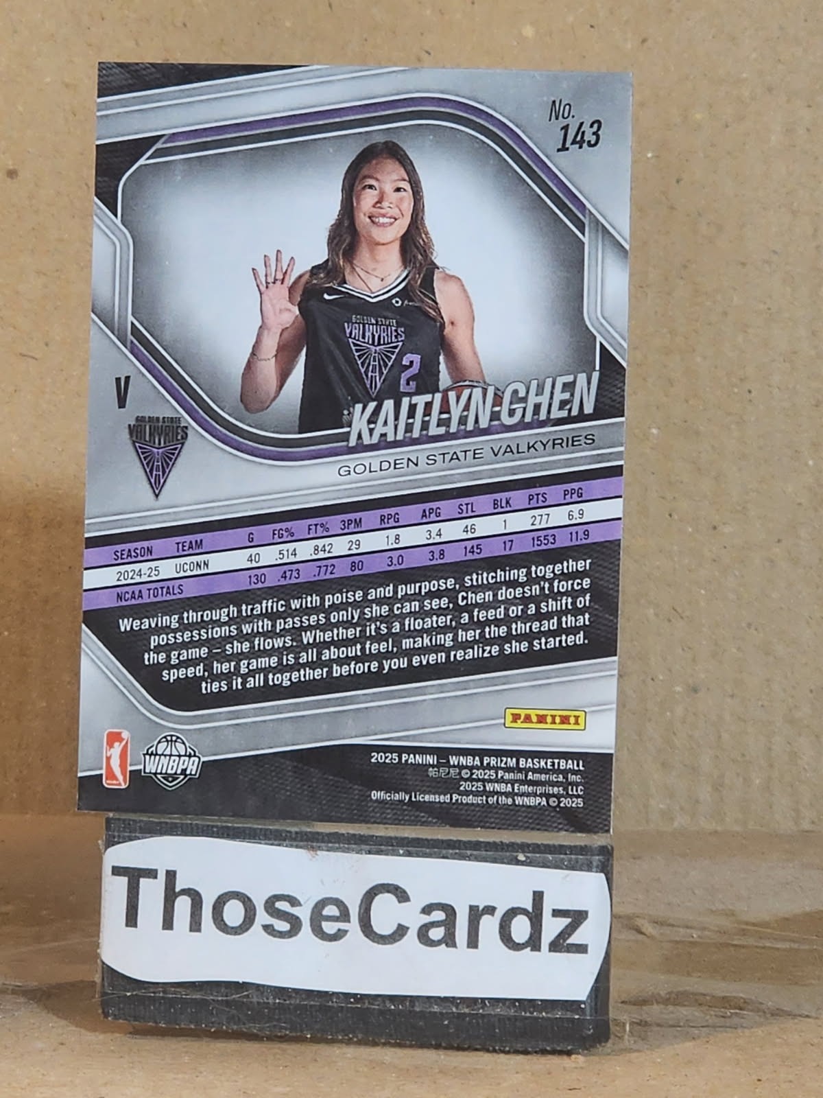 2025 Panini Prizm WNBA Variation #143 Kaitlyn Chen