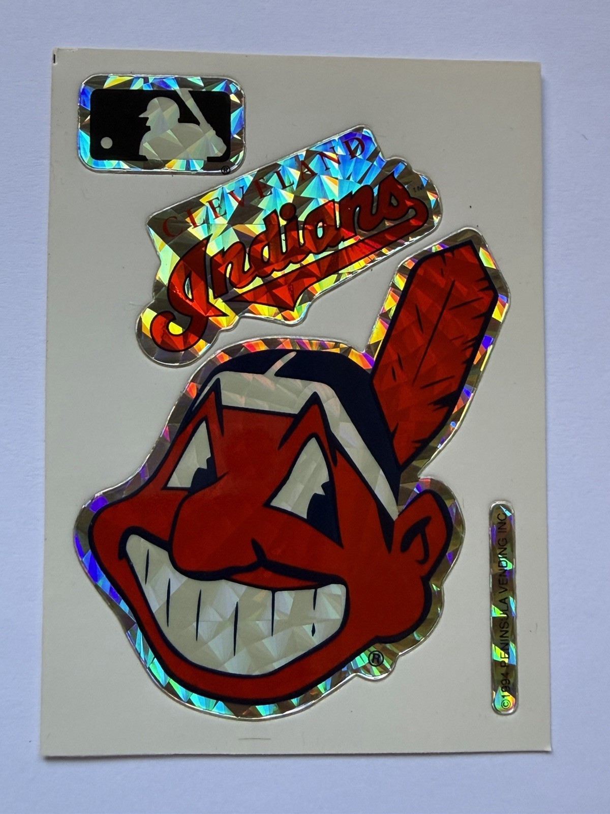 Vintage 1990s Cleveland Indians Chief Wahoo MLB 1994