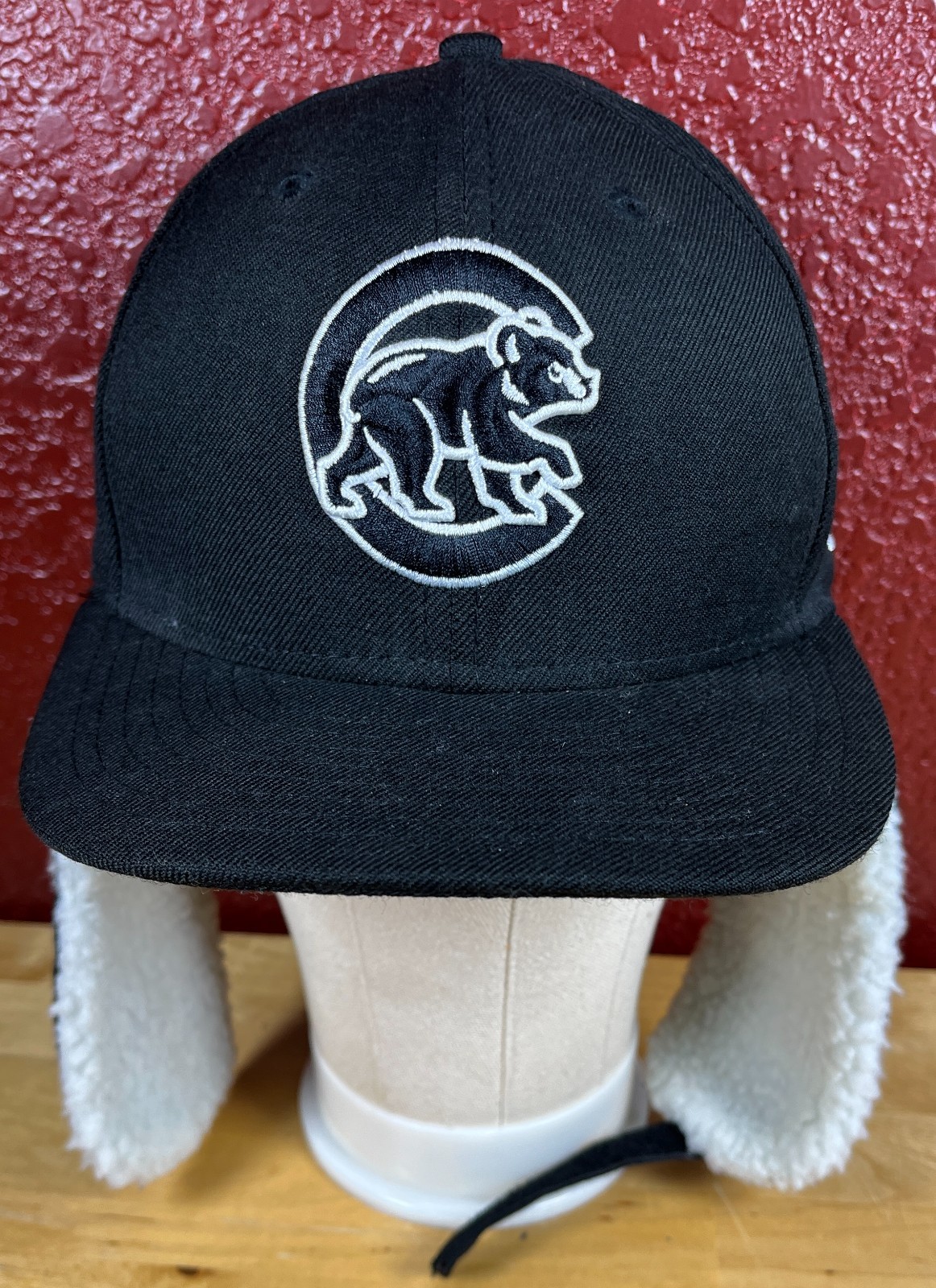 Chicago Cubs New Era 59Fifty Fitted 7 ¼ Faux Sherpa Ear Flap Hat MLB Baseball