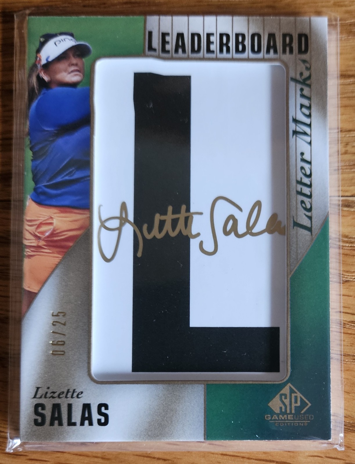 2021 SP Game Used Leaderboard Letter Marks /25 Lizette Salas 5 Card Complete Set