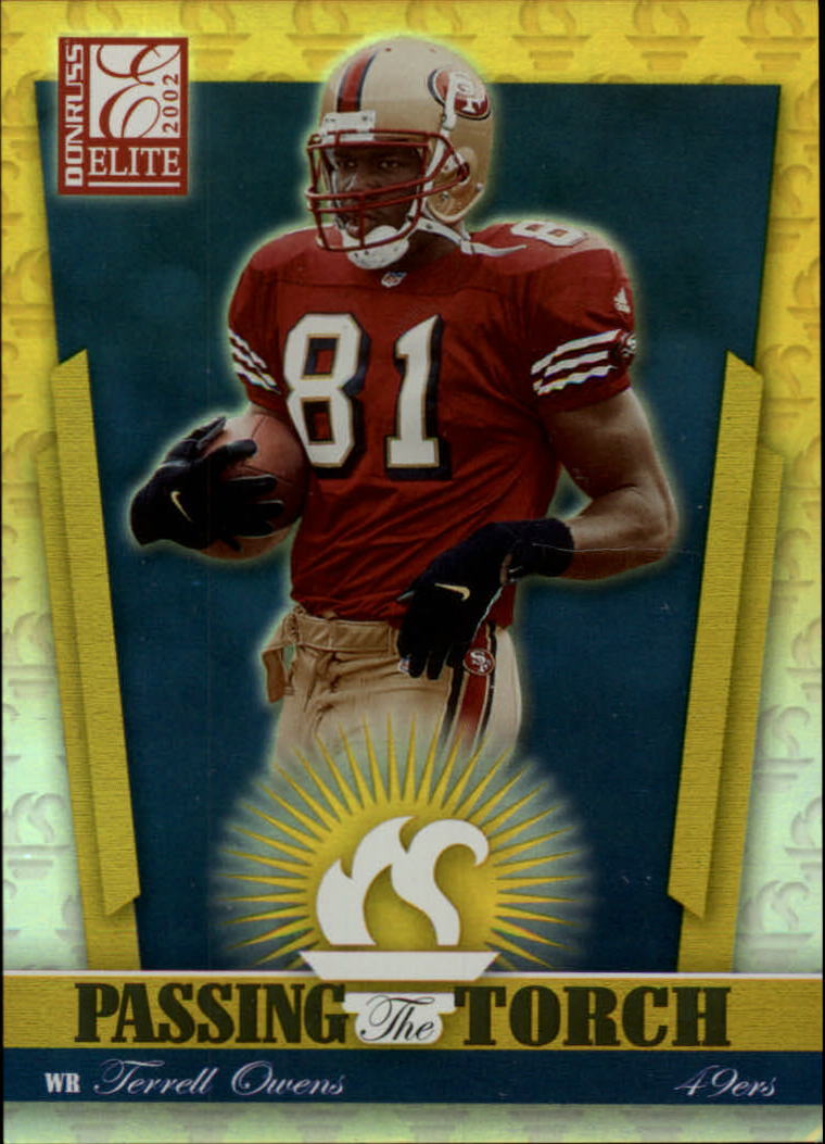 2002 Donruss Elite Passing the Torch #PT16 Terrell Owens /800 – NM-MT