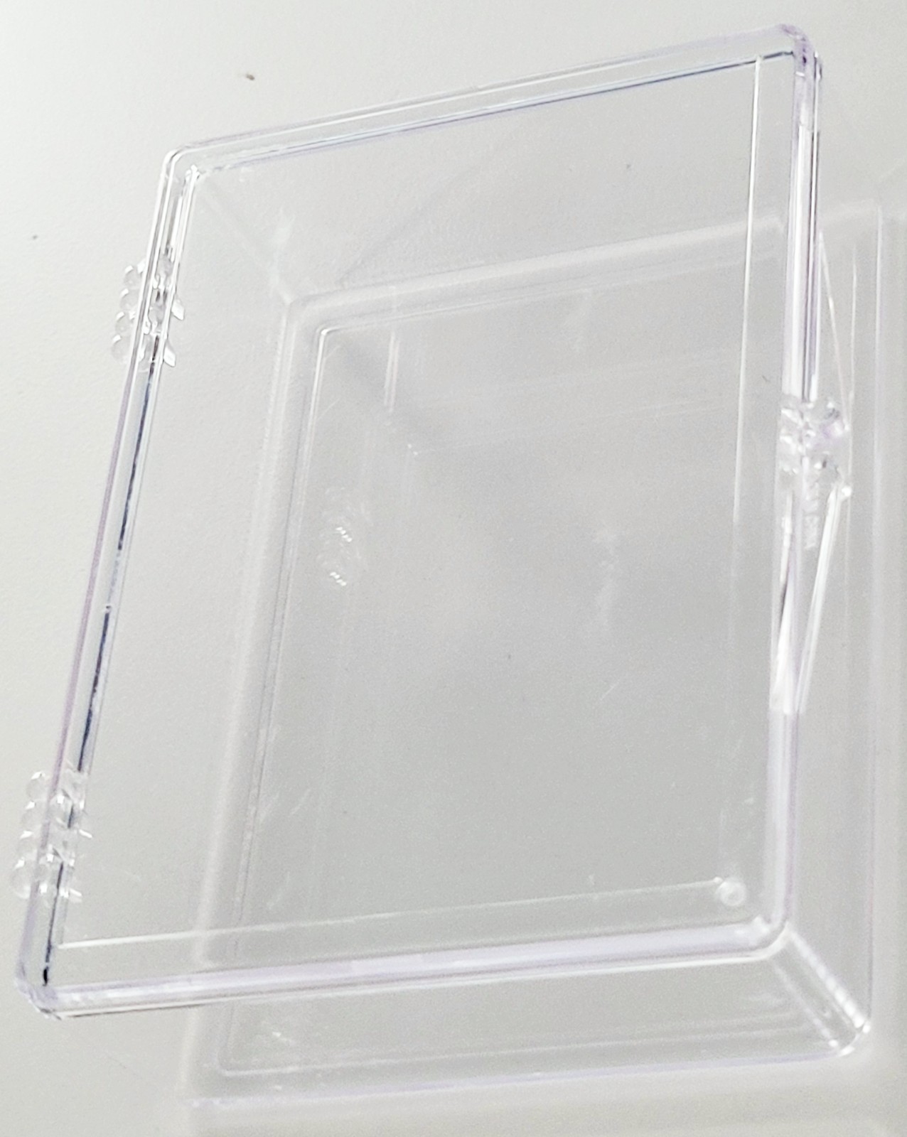 2 Ultra Pro 50 Count Clear Hinged Card Storage Boxes Case Holder Sports Trading
