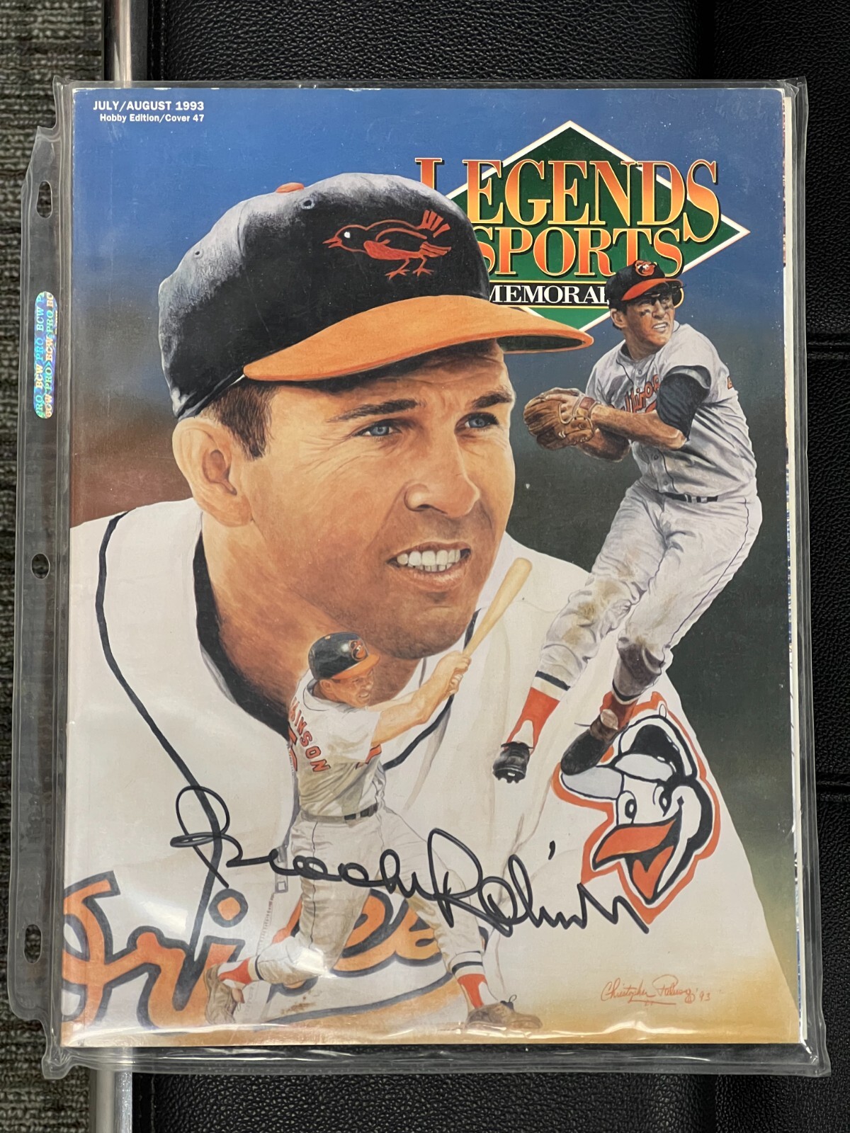 Brooks Robinson Legends Sports Memorabilia Autograph July August 1993 Hobby 47