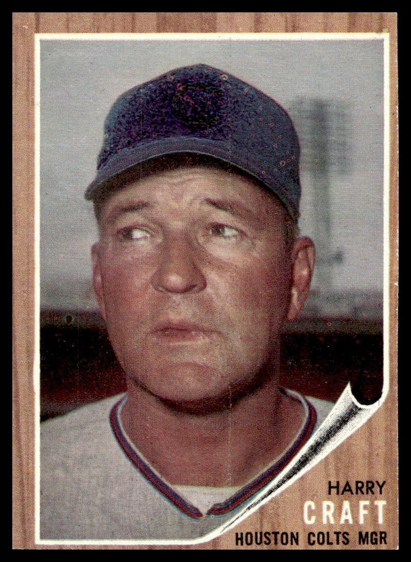 1962 Topps #12 Harry Craft Houston Colts VG-VGEX