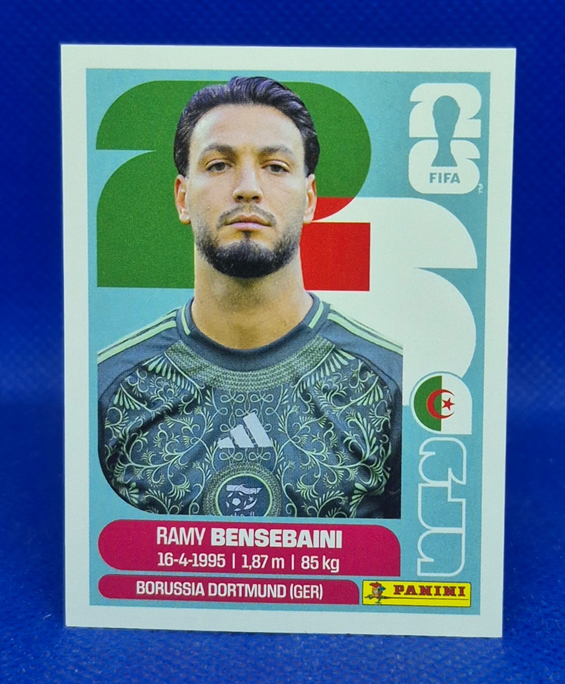 2026 Panini FIFA World Cup Sticker Ravy Bensebaini #ALG 3 – Algeria