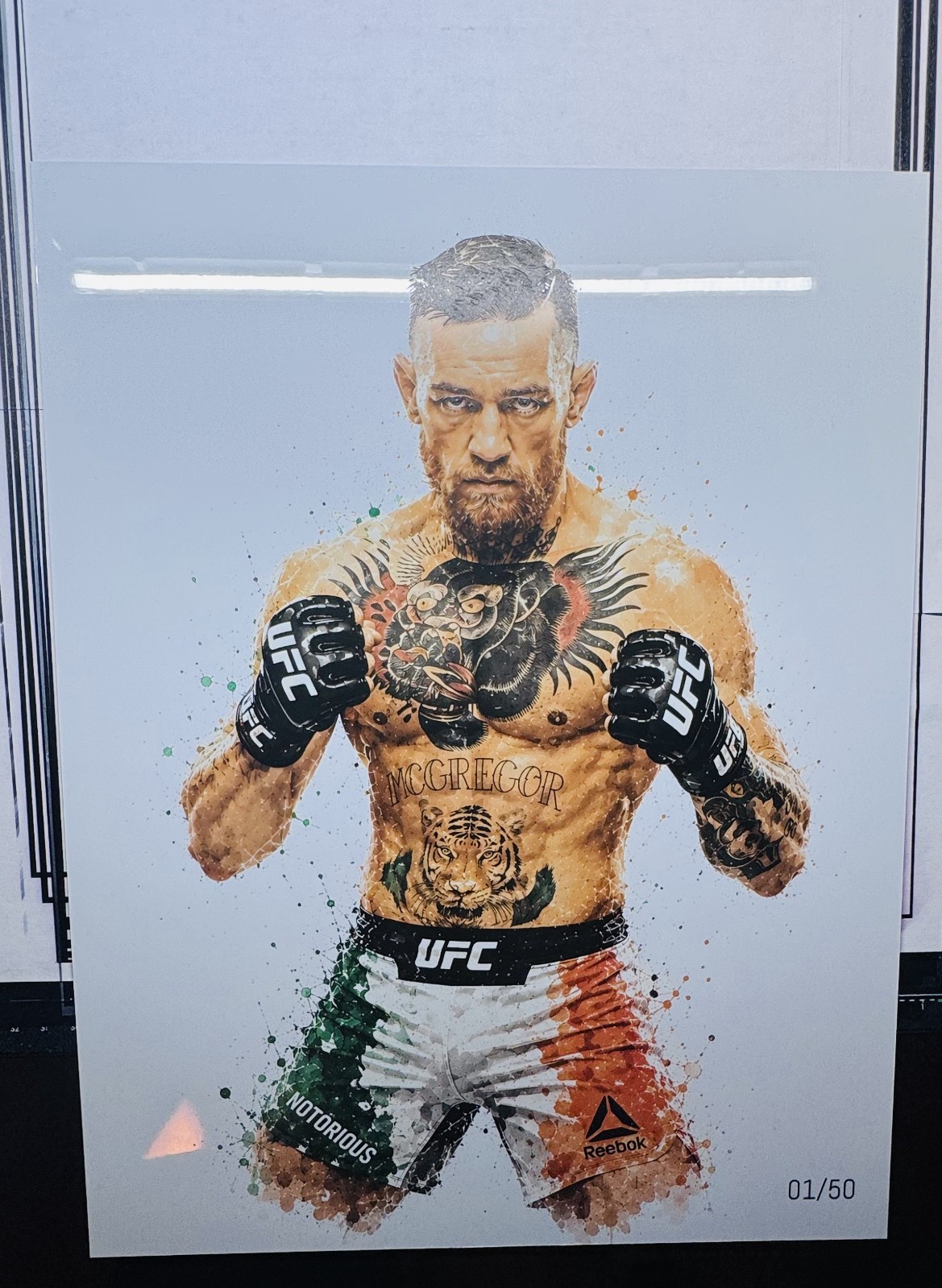 Conor McGregor 11×14 Premium Aluminum Metal Print 1/50 + COA Limited Edition
