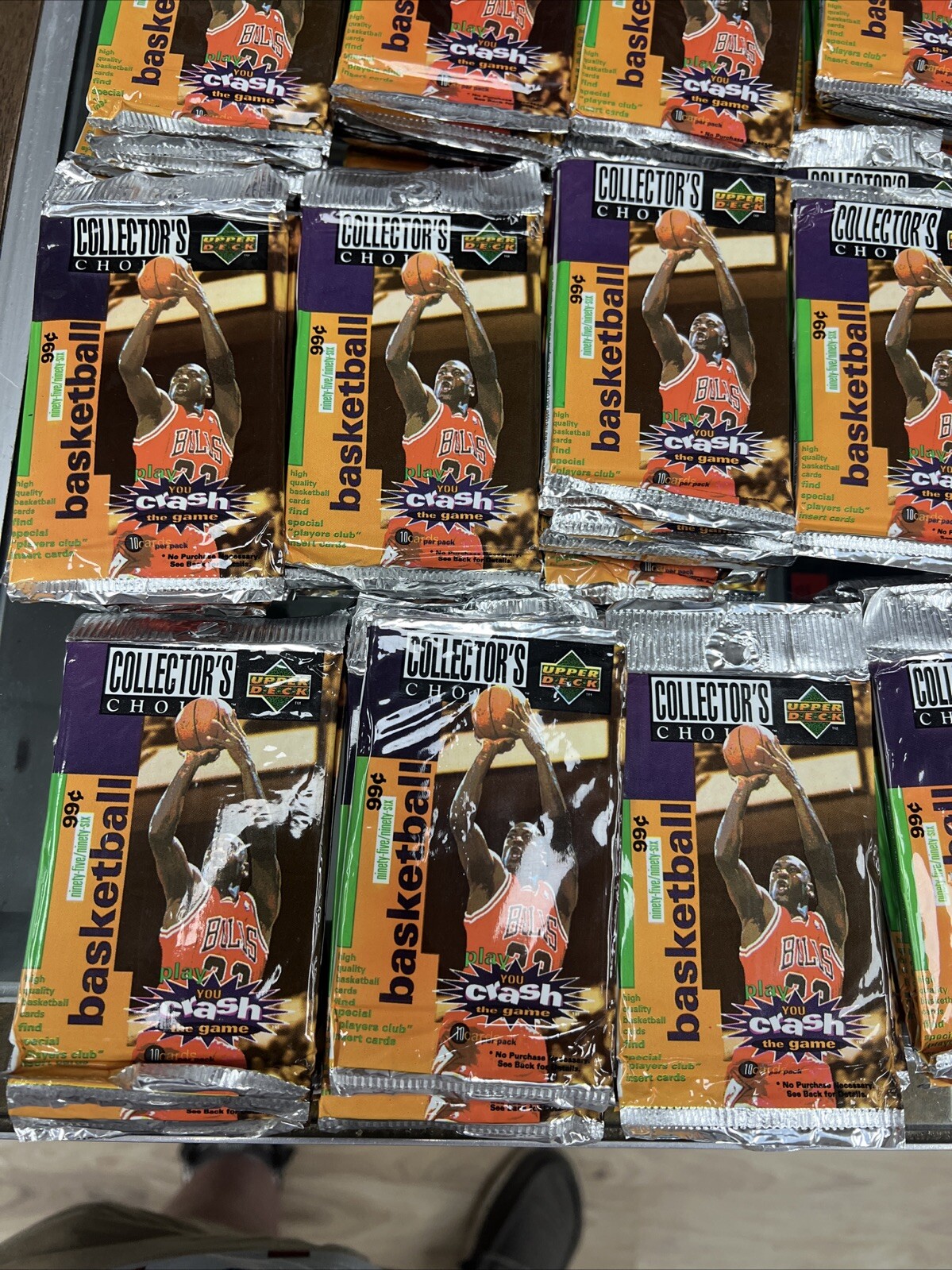 10ct 1995-1996 Upper Deck Collectors Choice Wax Packs Michael Jordan 10cards Per