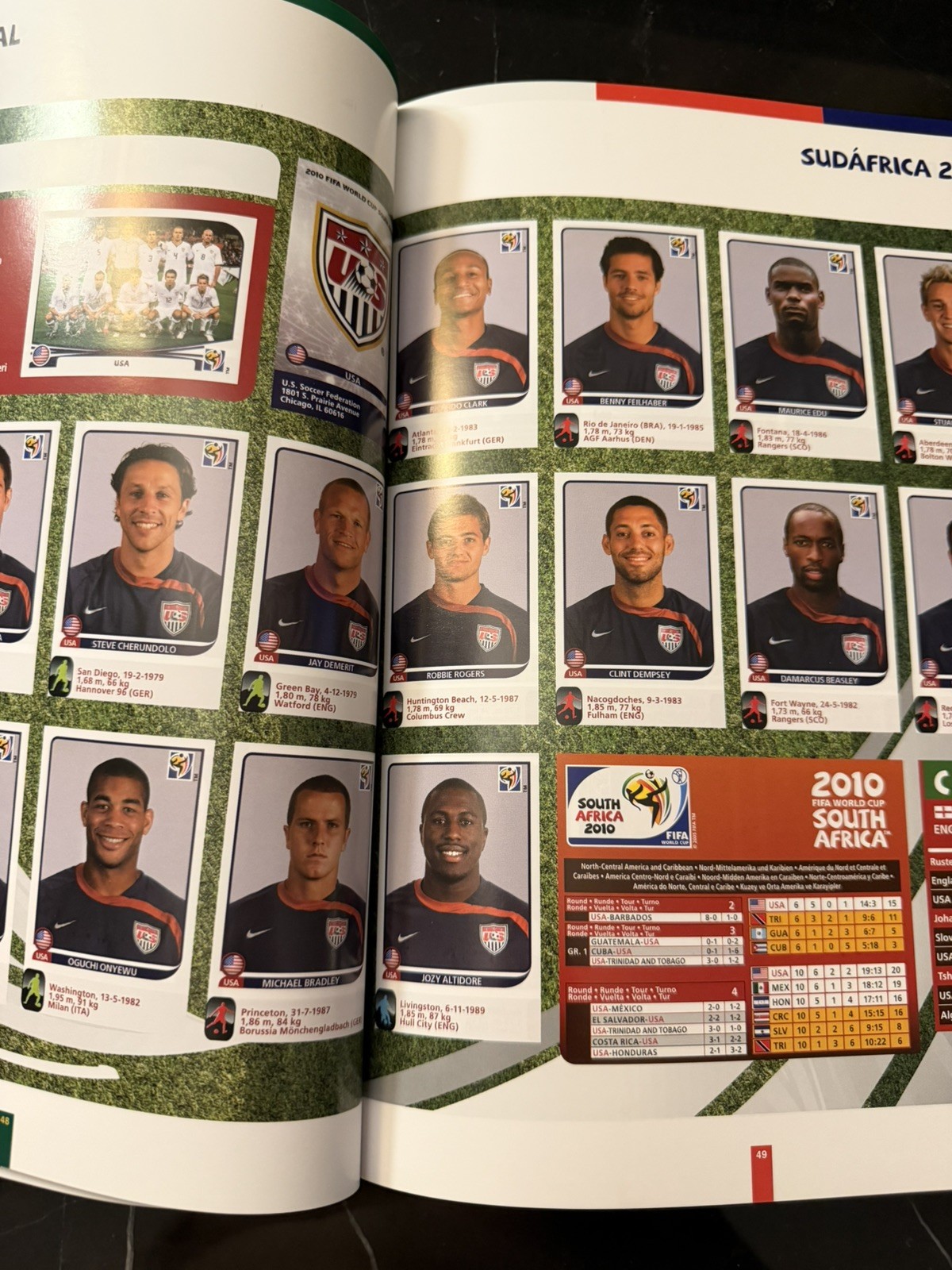 Panini FIFA World Cup South Africa 2010 Book With Printed Stickers Full Set