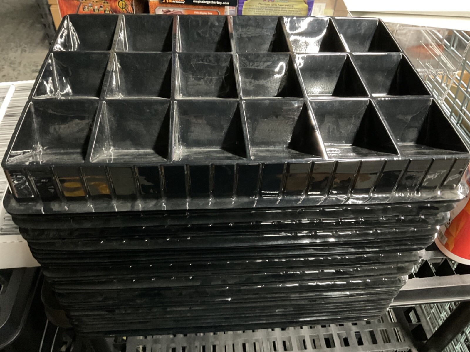 2 Ultra Pro 18 card plastic sorting trays used