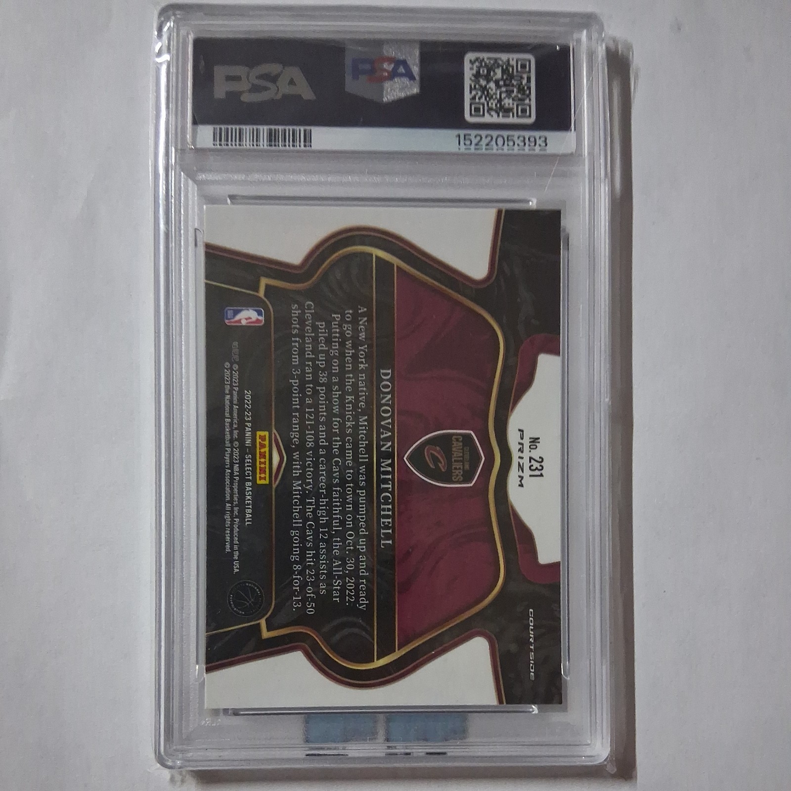 2022-23 Panini Select – Courtside Donovan Mitchell #231 Cosmic Prizm
