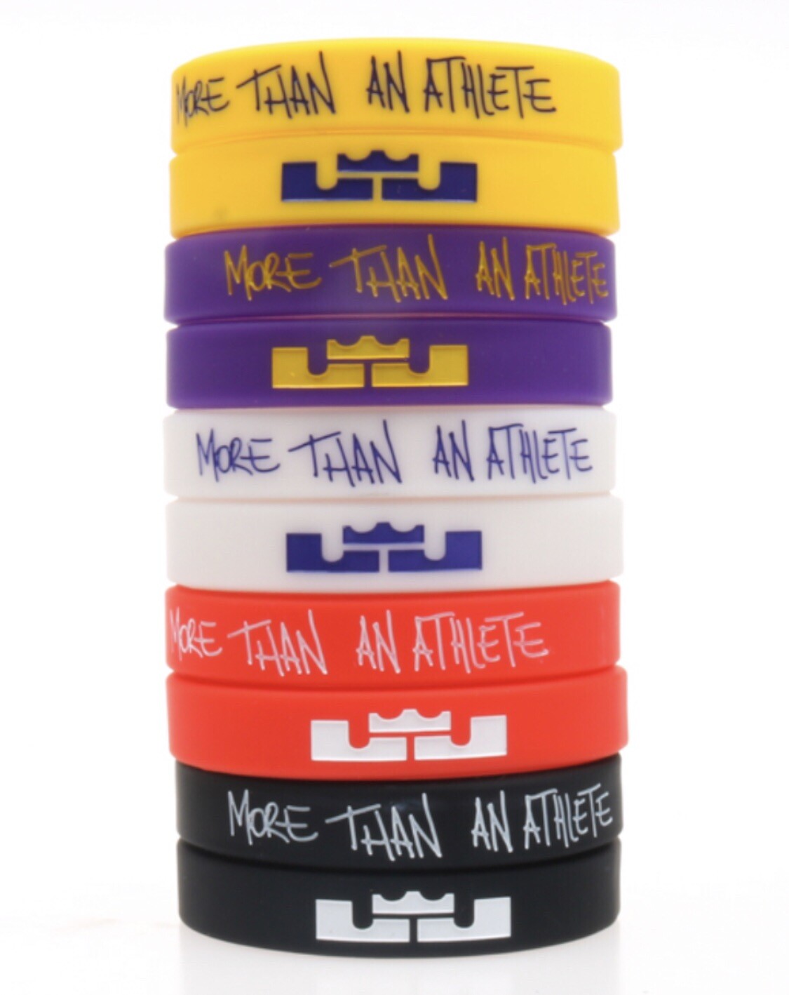 LeBron James More or I Promise Silicone Bracelet 5 Colors To Choose From