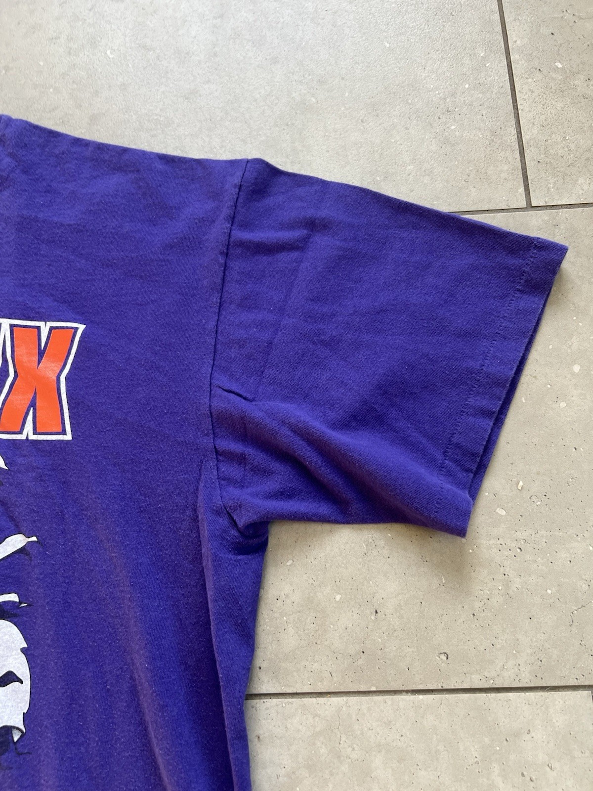 Vintage 1990s Nutmeg Phoenix Suns NBA Double Sided Single Stitch Tee Shirt XL