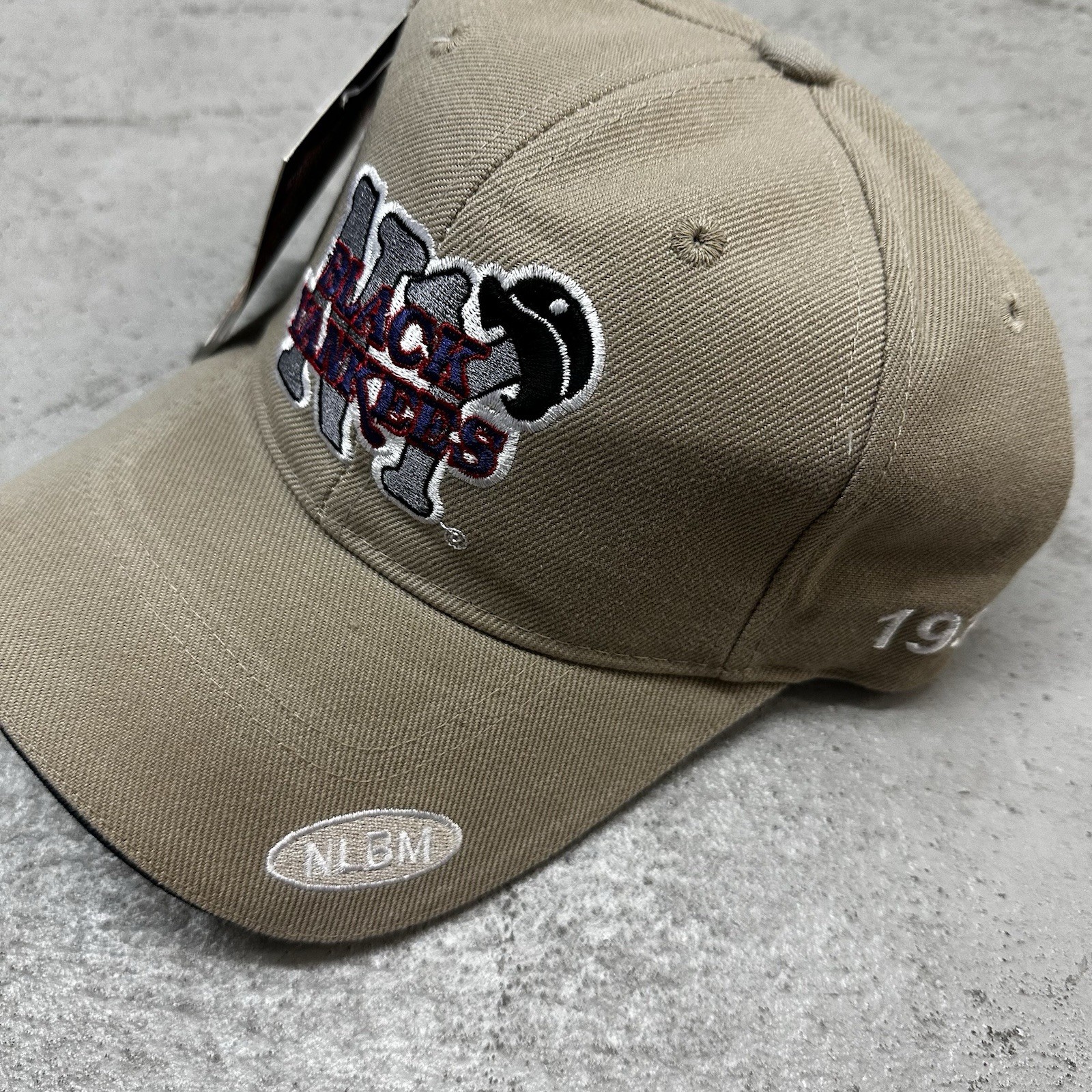 Vintage New York Black Yankees Hat Cap Negro League Y2K Deadstock Baseball 90s
