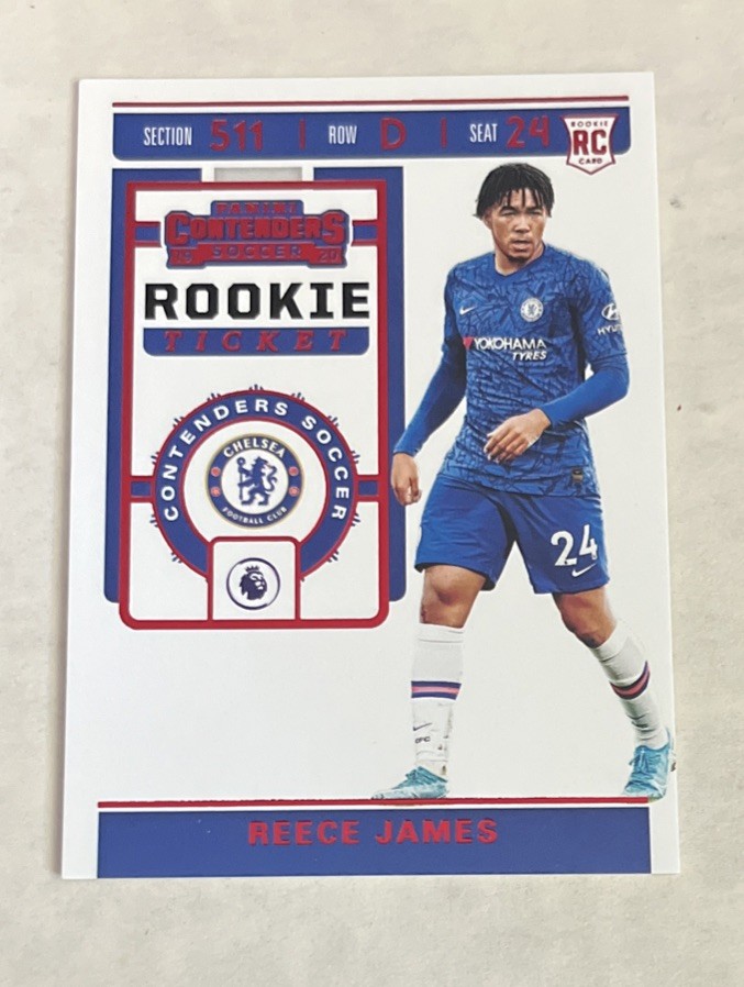 2019-20 Panini Chronicles – Contenders Rookie Ticket Reece James #RT-19 Red (RC)