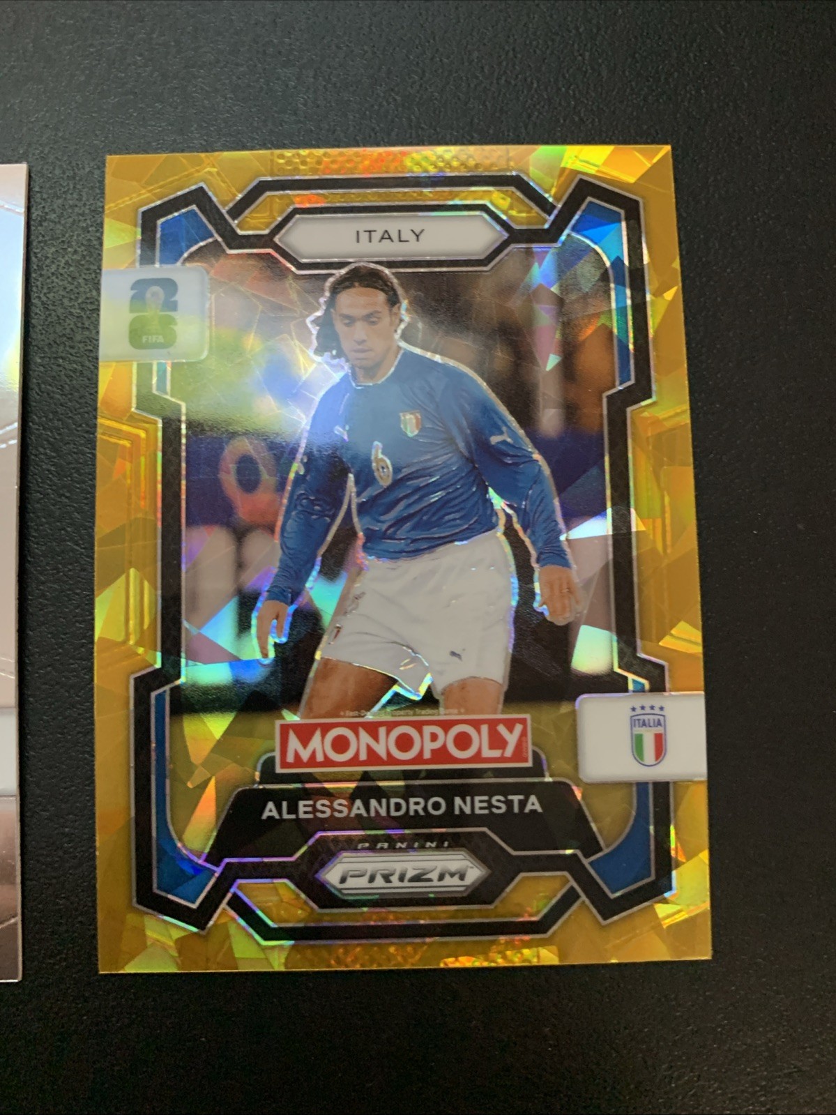 2026 Panini Prizm Monopoly Fifa World Cup – Alessandro Nesta #34 Gold Cracked…