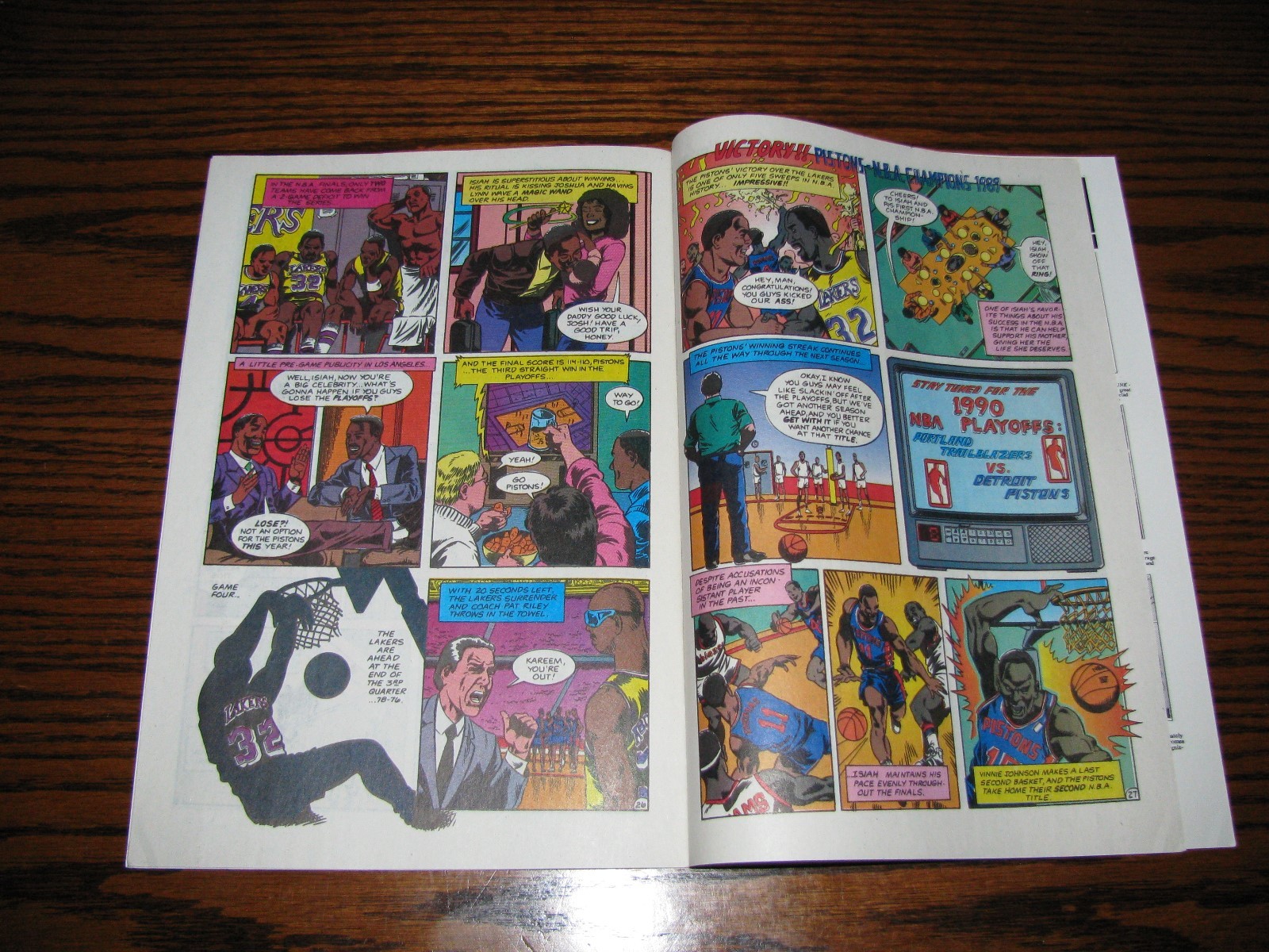 ISIAH THOMAS – Basketball Comic Book!! Oddball! PISTONS