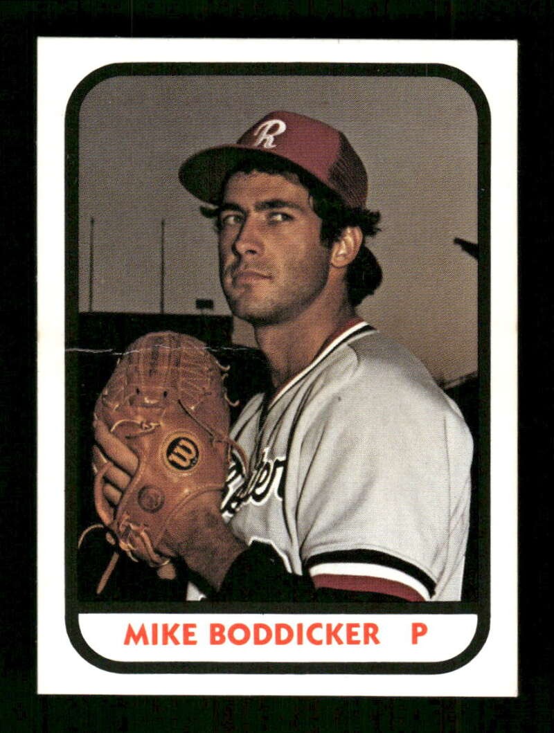1981 TCMA Rochester Red Wings 1 Mike Boddicker XRC crease left side VG BXCP27